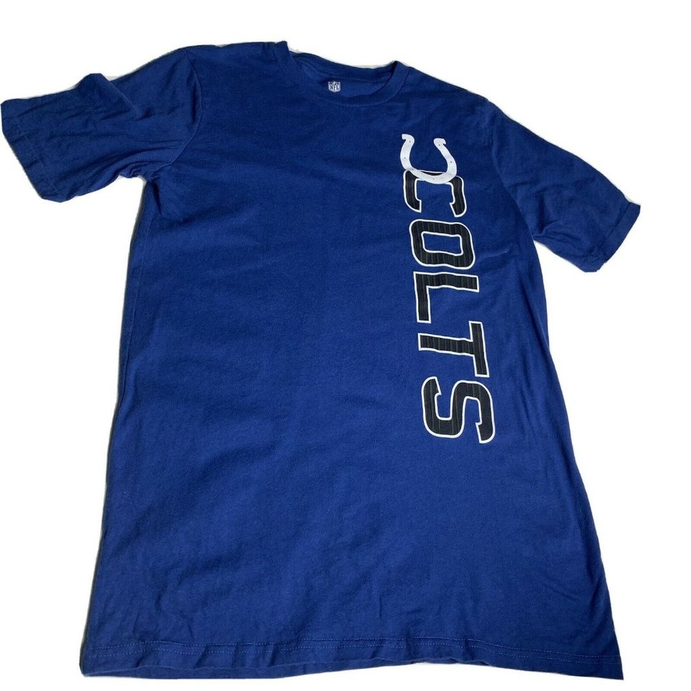 NFL Indianapolis Colts Football Boys T- Shirt Youth Size XL 18 Blue Short Sleeve